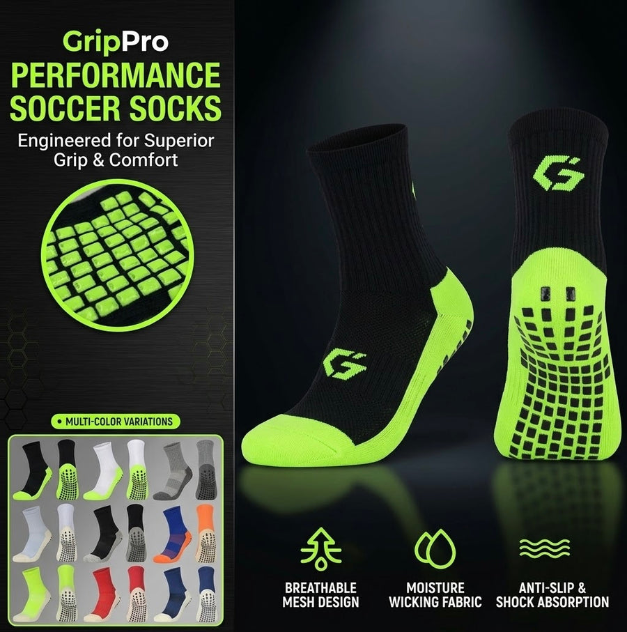 GripPro Anti-Slip Grip Socks