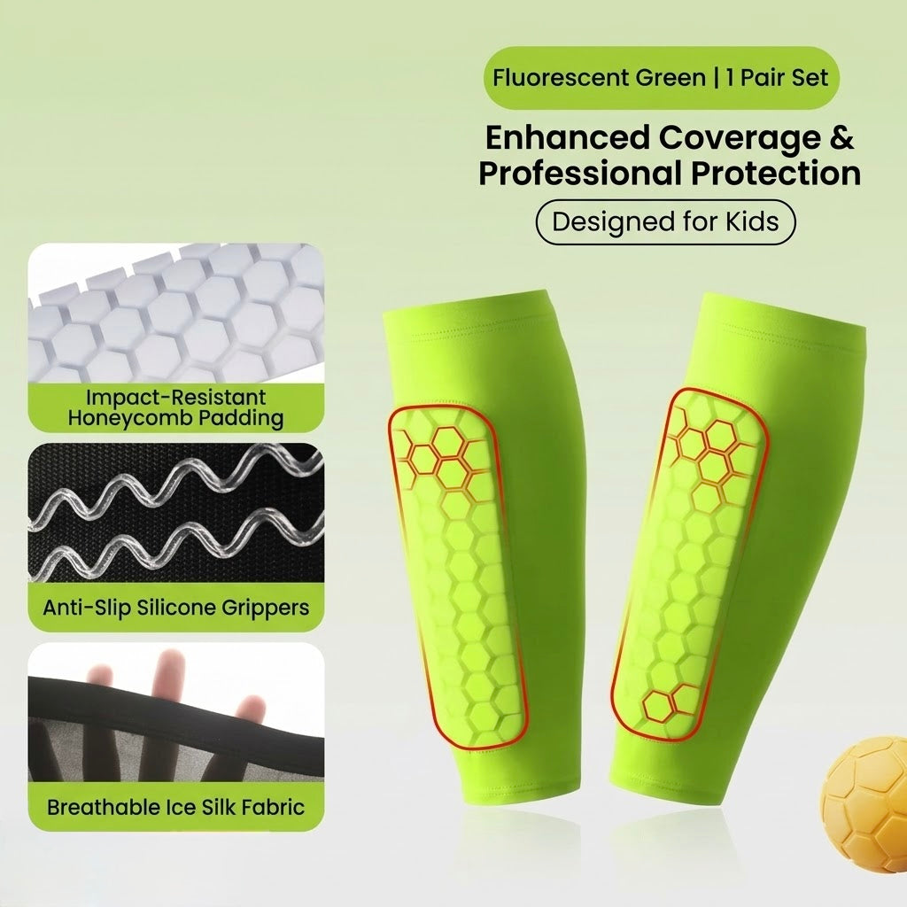 GripPro HexShield Kids Shin Guards