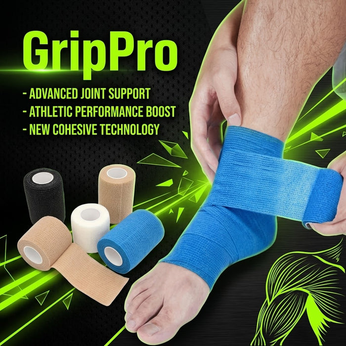 GripPro Self-Adhesive Sports Wrap – Cohesive Joint Support Tape for Athletes